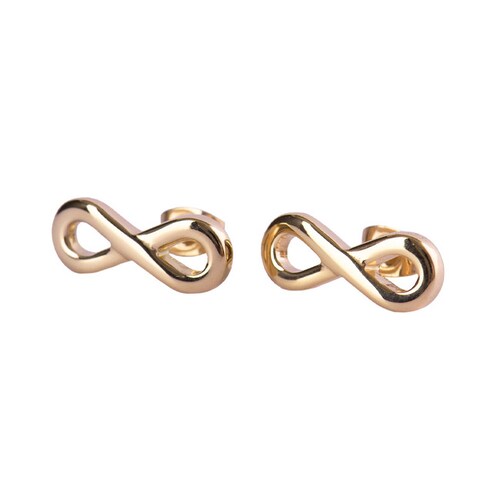 LuckyLy Aretes Infinito Eva - Plata, Oro, Oro Rosa
