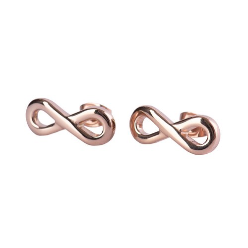 LuckyLy Aretes Infinito Eva - Plata, Oro, Oro Rosa