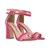 Zapatilla Para Mujer Color Flamingo Con Látigos Ajustables