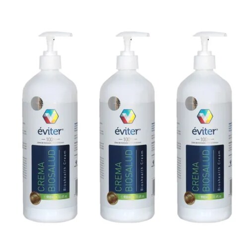 Crema Eviter Regeneradora Y Antiséptica 3 Piezas De 900ml