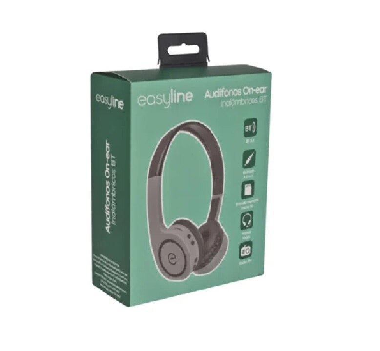 AUDIFONOS ON EAR INALAMBRICOS MANOS LIBRES CON BT FM SD 3.5MM EASY