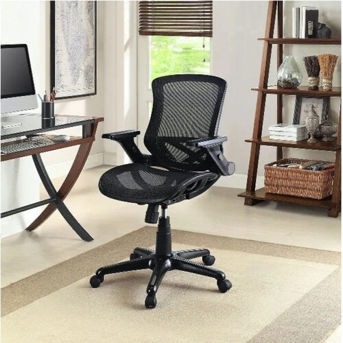 Silla De Oficina Bayside Furnishings Corc-8-5 Ergonomica Negra