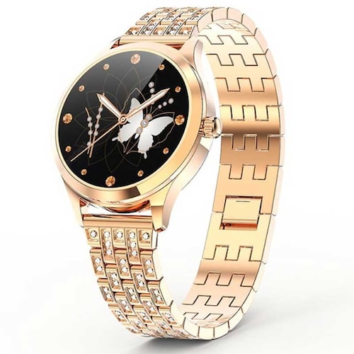Fralugio Smart Watch Reloj Inteligente LW07 De Lujo Para Dama Full Touch