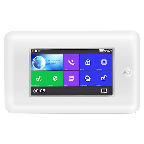 G22 Alarma casa inalambrica Wifi Gsm RFID Celular Tuyasmart Smartlife Alexa (4 Magnetico)