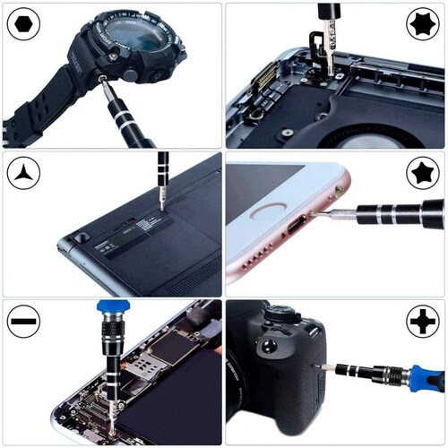 Kit Herramientas Desarmador 116pzas Reparacion Celular iPad