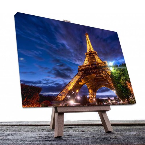 Cuadro Decorativo Canvas Atardecer en la Torre Eiffel