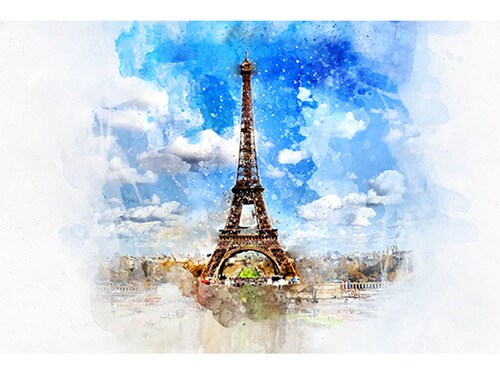 Cuadro Decorativo Canvas Torre Eiffel artístico