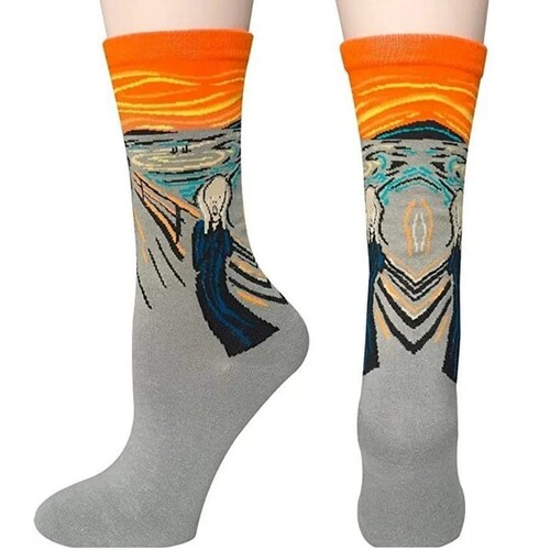 Calcetines Largos Unisex Obras De Arte Pinturas De 4 Pares
