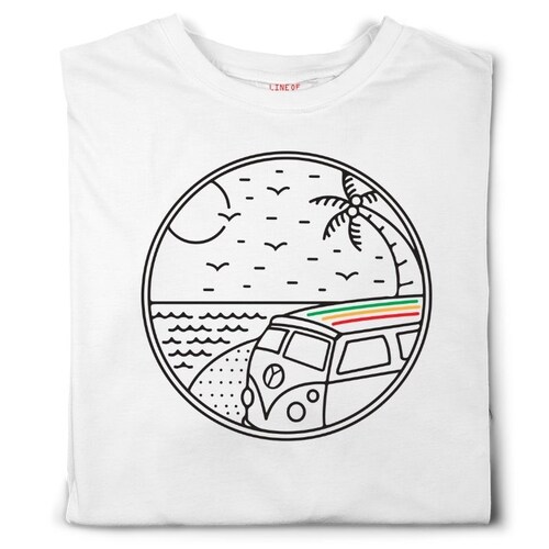 Line of Color playera reggae Combi Rasta