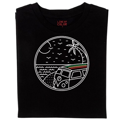 Line of Color playera reggae Combi Rasta