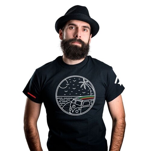 Line of Color playera reggae Combi Rasta