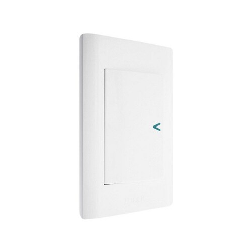 Placa Lucek 1 Apagador De Escalera Blanco