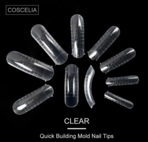 Tips Moldes Dual System Para Uña Acrílica Polygel 50 Pzas