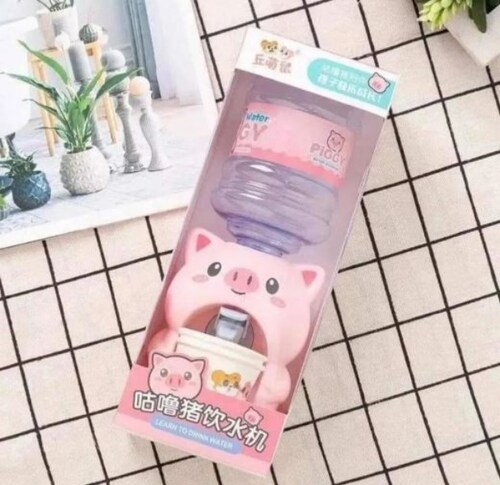 Mini Dispensador De Agua Kawaii Cerdito Puerquito Rosa Pig
