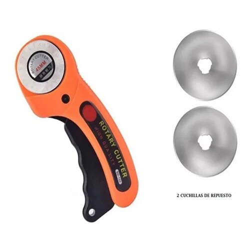 Cutter Rotativo 45mm Y 2 Repuestos Cortador Navaja 