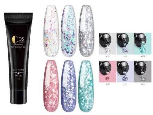 Polygel Glitter Nail Para Decoración De Uñas 15ml 1 Pieza