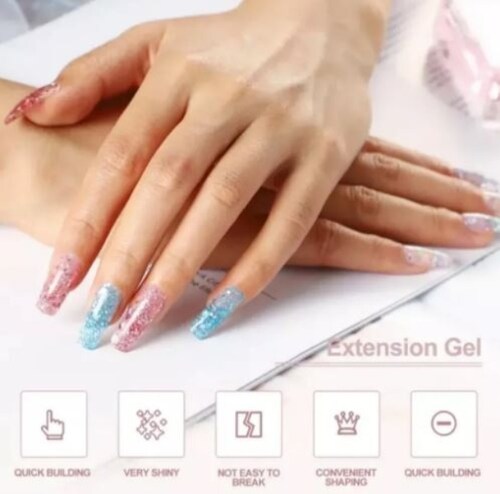 Polygel Glitter Nail Para Decoración De Uñas 15ml 1 Pieza