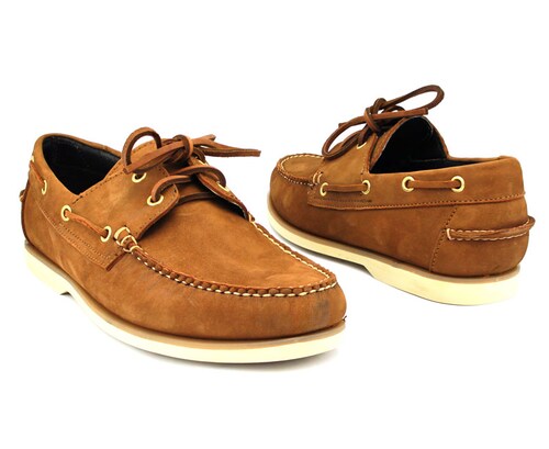 Top Sider Mocasin Marinero  AH GUSTO Para Caballero En Piel Cómodos.
