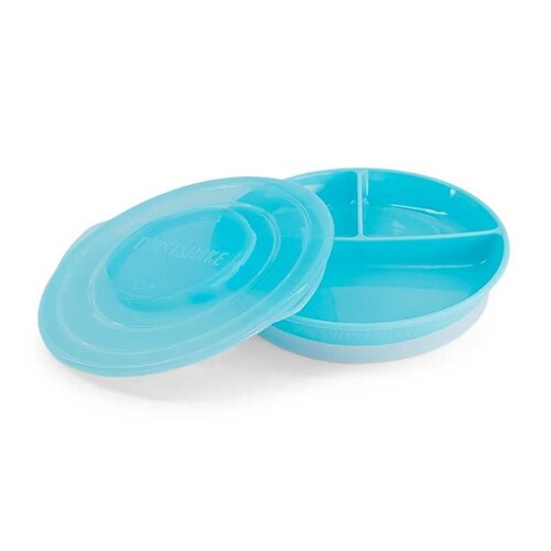 Plato Dividido Twistshake 6+M Azul Pastel – Tu tienda con regalo