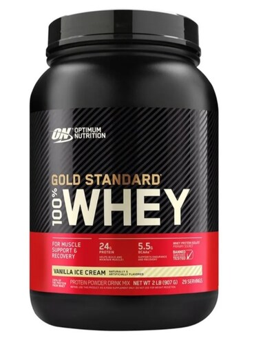Whey Gold Standard Optimum Nutrition 100% 2 Lb Vainilla Ice Cream