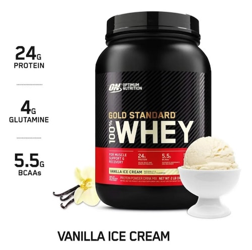 Whey Gold Standard Optimum Nutrition 100% 2 Lb Vainilla Ice Cream