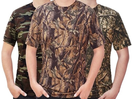 playera camuflaje hombre 3 PIEZAS Camuflajeada caseria
