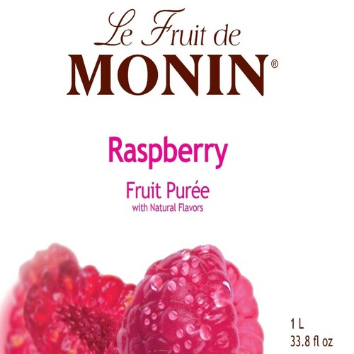 Saborizante Raspberry Puree Monin Syrop 1 lt Cualquier tipo de Bebidas Frías y Calientes