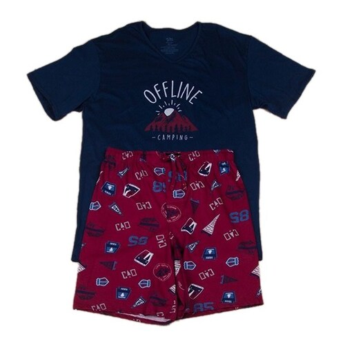 Pijama Hombre Verano: Offline Camping - Bermuda 