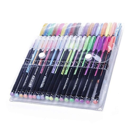 36 Plumas de Gel en Colores Surtidos Dibujo y Escritura Punto Mediano GelPens