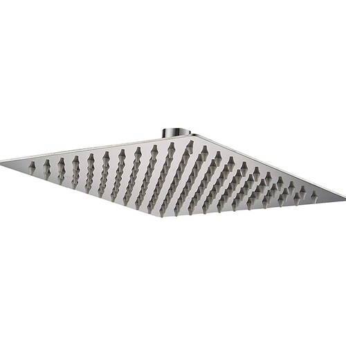 CNX Regadera Cuadrada de 10" con tubo en acero inoxidable en 40 cm