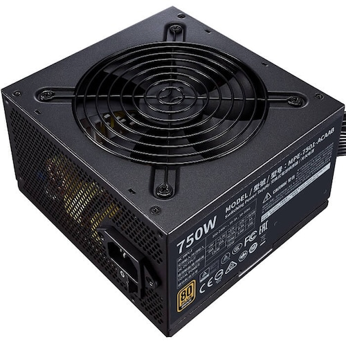 Fuente De Poder Cooler Master MWE 750 Bronze V2 750W 80 Plus MPE-7501-ACAAB-US