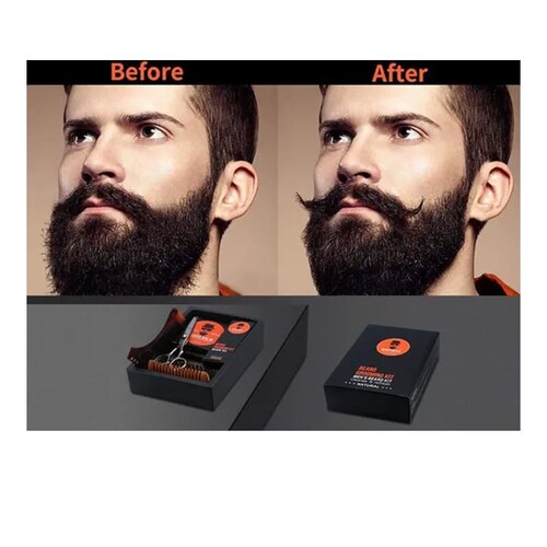 Kit Cuidado De Barba,bigote/barba Tijeras De Corte