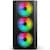 Gabinete YeYian HAIZEN 2500 3 Ventiladores LED RGB Vidrio Templado Negro YCH-041520