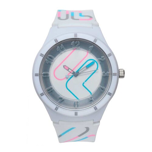 Reloj Fila Mujer Silicona Casual Deportivo Multicolor Blanco 38324003