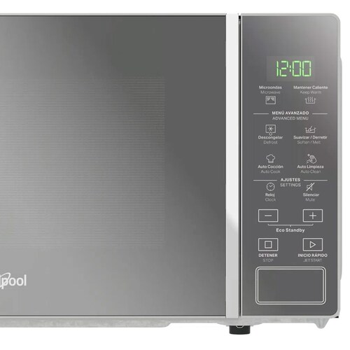 Horno de Microondas Plata de 0.7P WHIRLPOOL WM1807D.