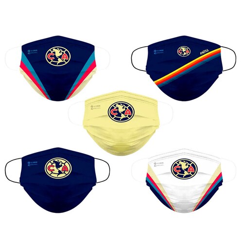 Biomsk® cubrebocas lavable Club Ámerica 10 piezas