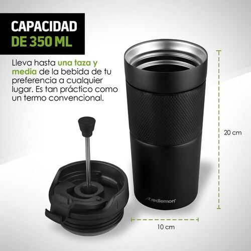 Practico Termo Para Agua Caliente Grande Deportivo Negro