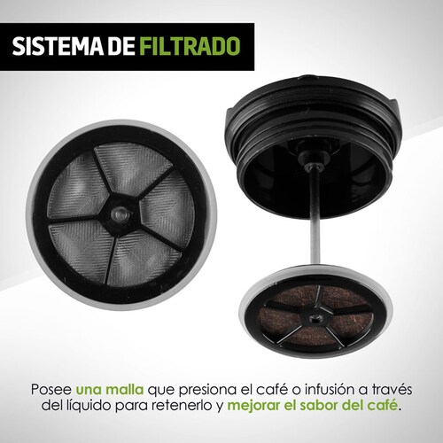Termo para Café con Prensa Francesa 350 ml Redlemon