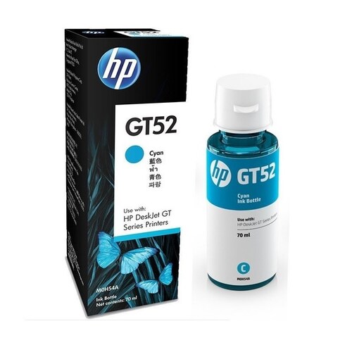 Botella Tinta HP Cian 70mL Impresiones Rendimiento Estandar PC Lap Impresora Oficina Casa Copias M0H54AL