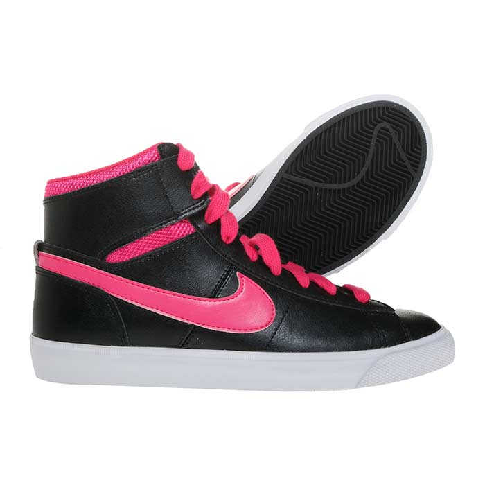 Tenis nike negro online con rosa para mujer