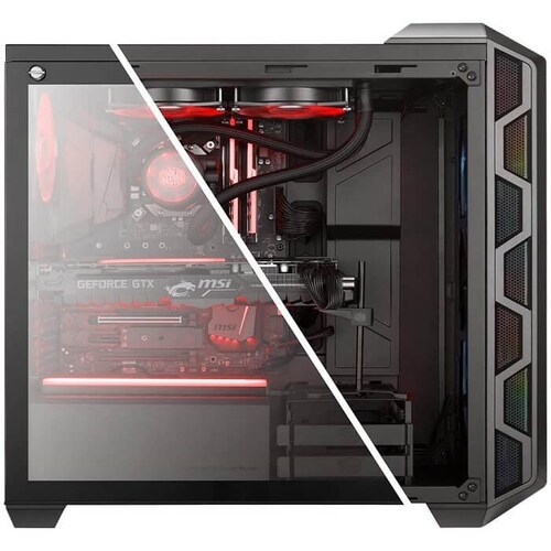Gabinete Cooler Master MasterCase H500 ARGB USB3 3 Ventiladores Vidrio Templado MCM-H500-IGNN-S01