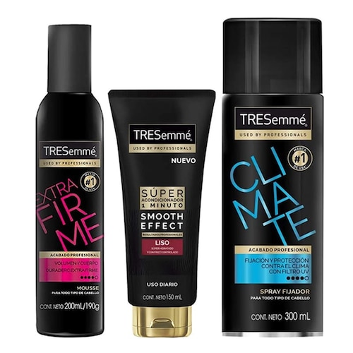 Cepillo Secador de pelo One-Step Voluminizador + Set Cabello Tresemme 