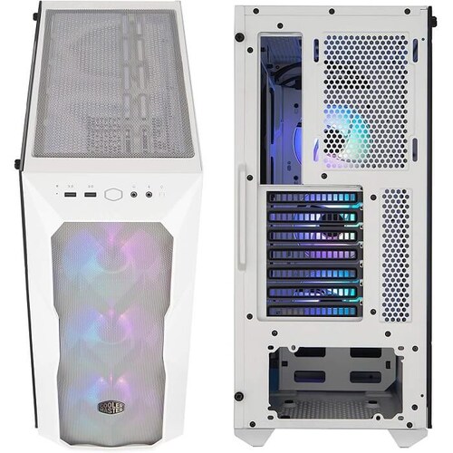 Gabinete Cooler Master MasterBox TD500 Mesh White USB3 3 Ventiladores Vidrio Templado Blanco MCB-D500D-WGNN-S01.