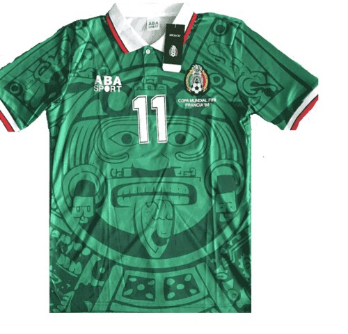 Jersey Mexico 1998 Local Verde Cuauhtemoc Talla M