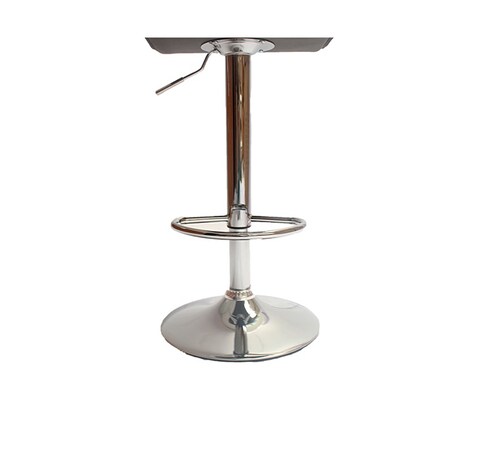 Set dos Bancos 335B Chocolate en piel sintetica de Poliouretano diseño cuadriculado para barra de altura Ajustable giratorio con Posapie y base redonda.