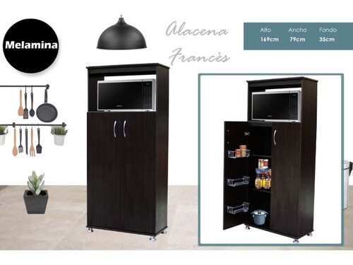 Alacena Despensero para Microondas Modelo Francés