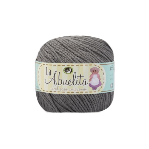 HILAZA LA ABUELITA 100% ALGODON MADEJA DE 50 GRAMOS GRIS