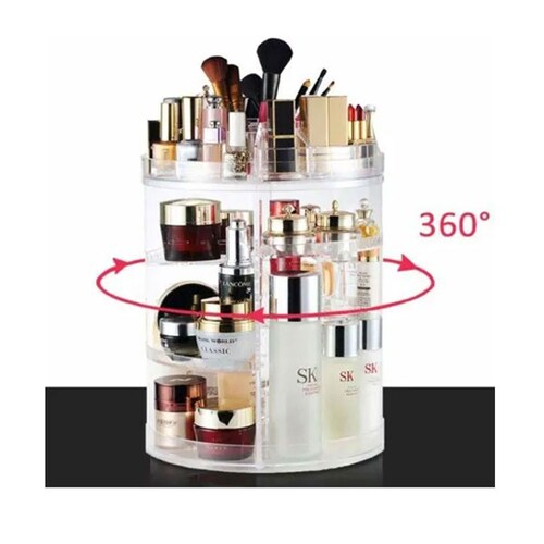 Organizador Maquillaje Cosmeticos Acrílico Rotación 360