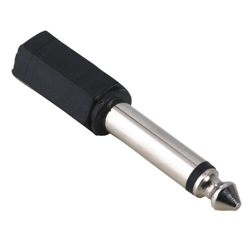 Adaptador 6.3mm A 3.5mm Mono Plus Plug Hembra A Macho Metal