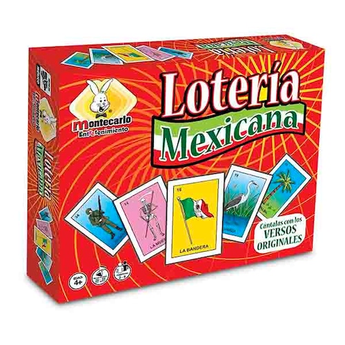 Lotería mexicana Novedades Montecarlo juego de mesa tradicional familiar